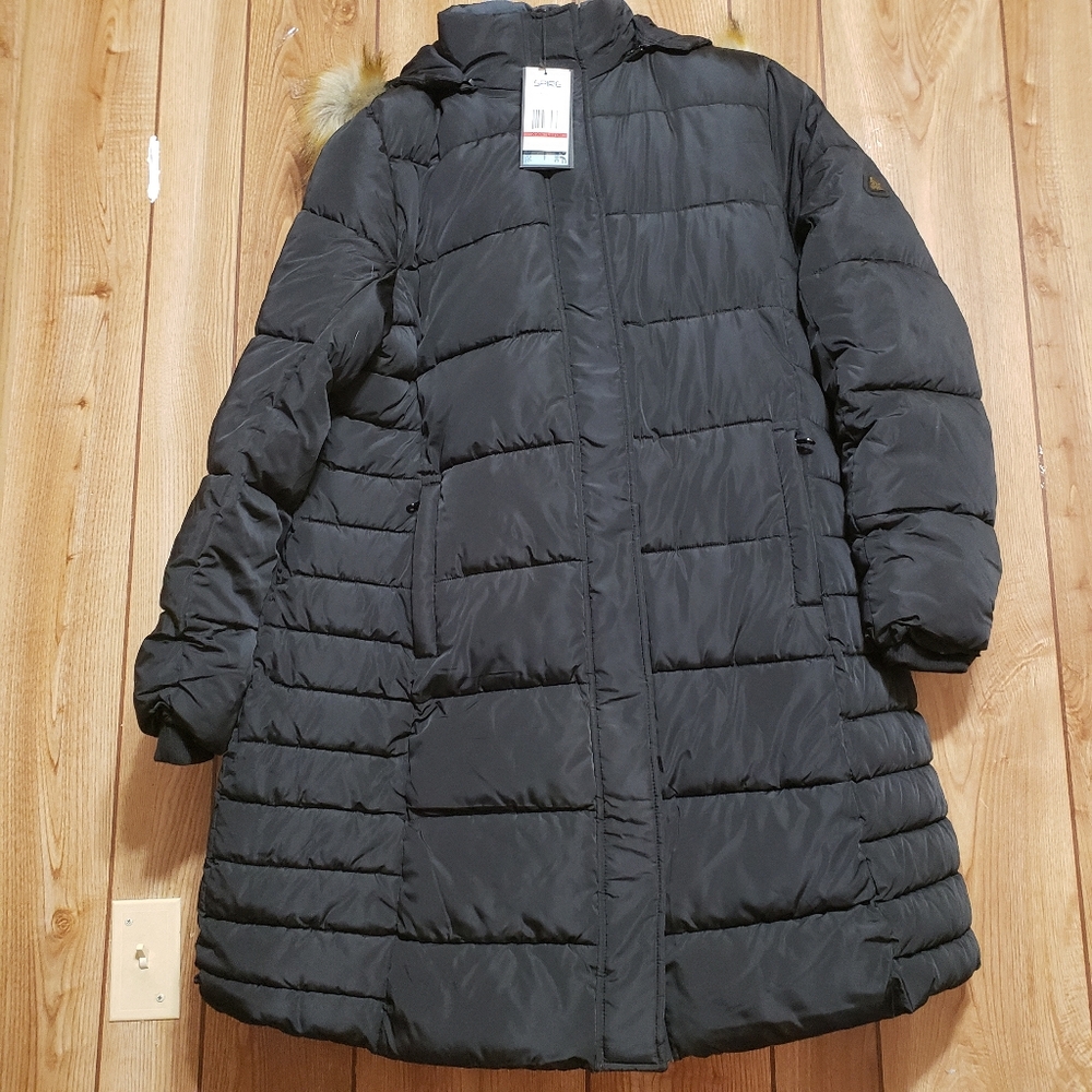 Long Black Puff Coat Warm XXXL New Spire by Galaxy Womens Neva Cabincore